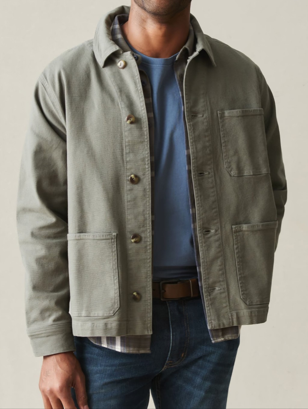 American Giant Roughneck Chore Jacket Men's Large Canvas Nwot